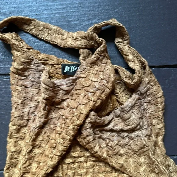 Betsy Johnson Gold 90s midi dress size P Small - Picture 3 of 6